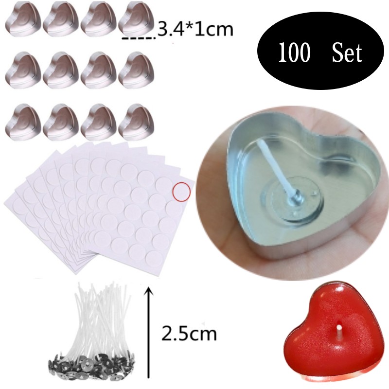 Candle Lighter - 100 set a forma di cuore