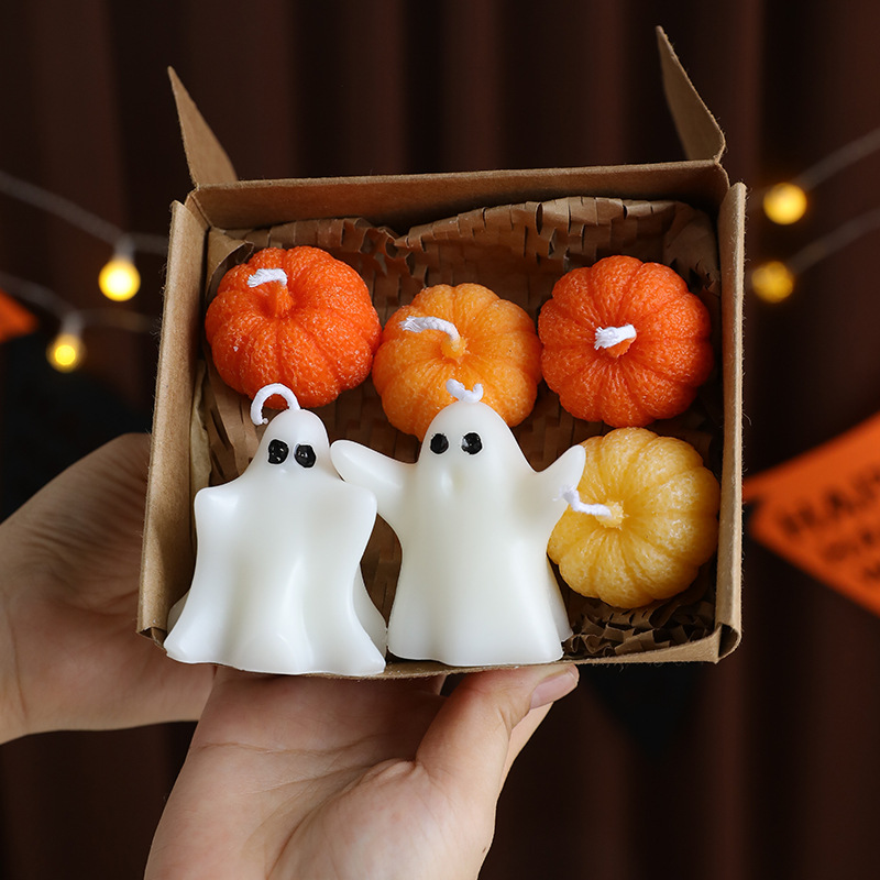 Silk Candle - Confezione regalo di candele di Halloween,