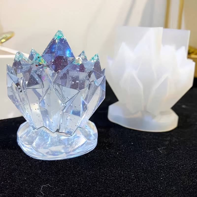 Candle Molds - 1pcCristallo Cluster Decorativo Stampo In Silicone
