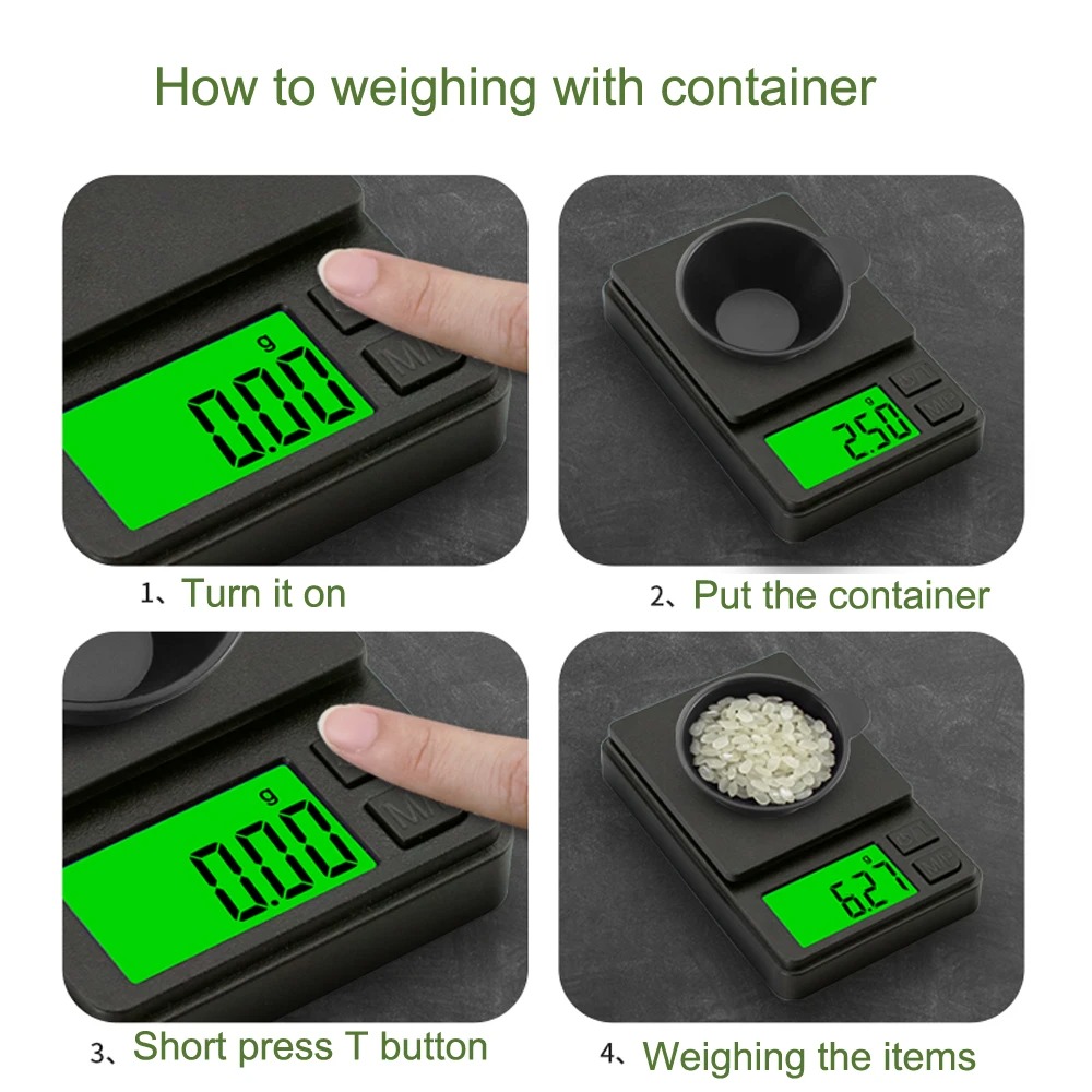 Candle Wax Scale - Bilancia di precisione da tasca, 1000