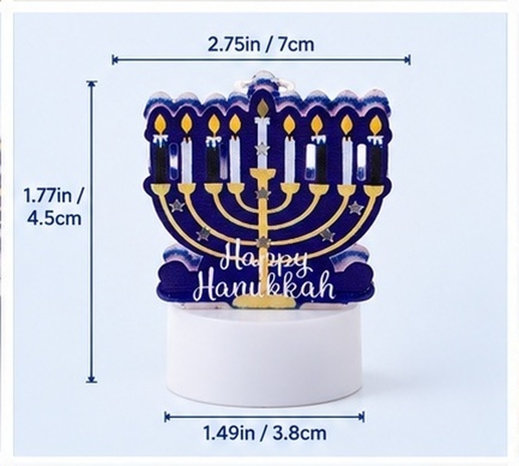 Candele di Hanukkah senza fiam - Paraffin Wax recensione e prezzo